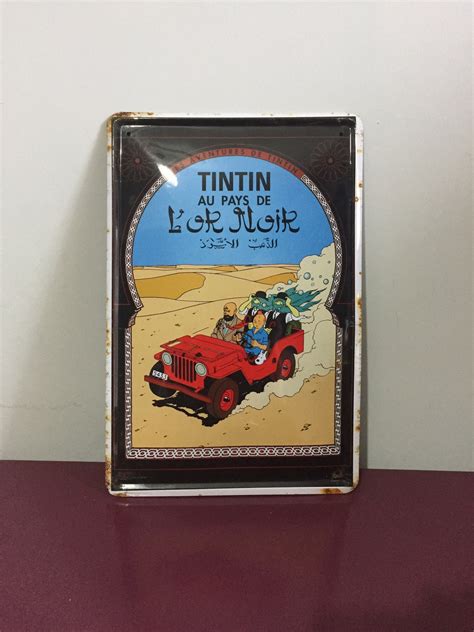 Vintage Tintin Poster Board - Etsy