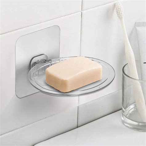 Klaxon Wall Mount Self Draining Soap Dish Holder for Bathroom Storage ...