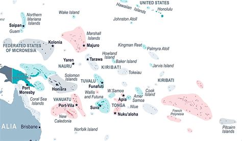 Which Island Countries Are Located In The Pacific Ocean? - WorldAtlas