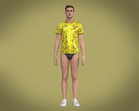 ArtStation - Soccer Yellow jersey Player-06 | Resources