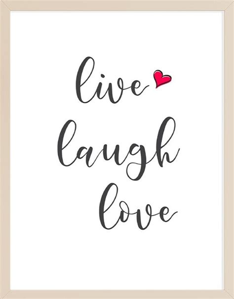 Live Laugh Love Printable Wall Art