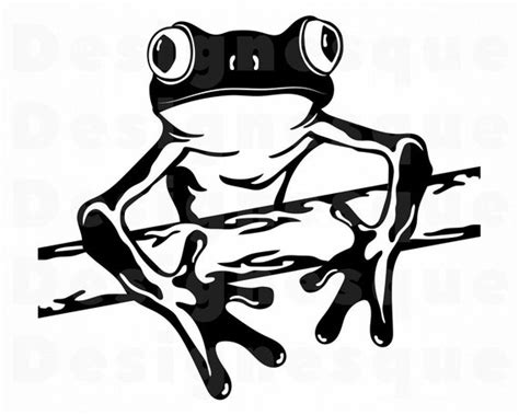 Tree Frog 2 SVG Frog Svg Frog Clipart Frog Files for | Etsy