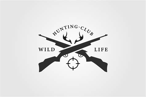 Rifle or Gun Logo Vintage Vector Design Graphic by uzumakyfaradita ...