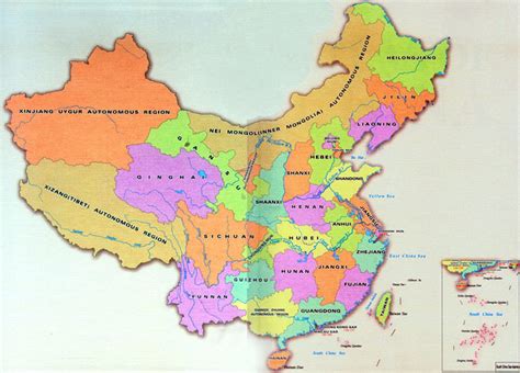 China Province Map: Province Map of China, Map of China Provinces ...