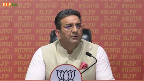 Press conference by BJP National Spokesperson Shri Gaurav Bhatia at party headquarters in New ...