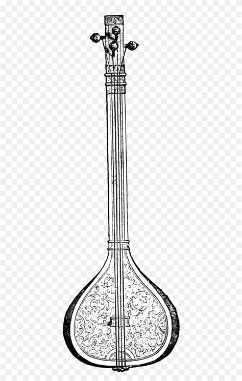Antique Banjo Victorian Era Free Vintage Clip Indian Musical Instruments, Building, Architecture ...