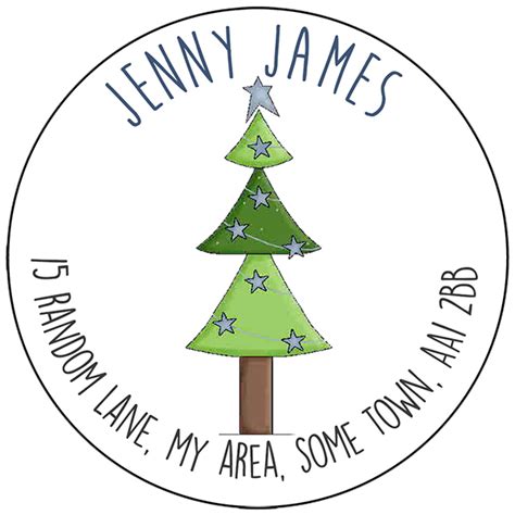Personalised Stickers – Christmas Address Labels – Personalised Stickers