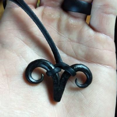 A Hand Forged Azazel/ Scapegoat Pendant . Comes Supplied With a High ...