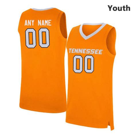 Youth Orange Custom Tennessee Basketball Jersey