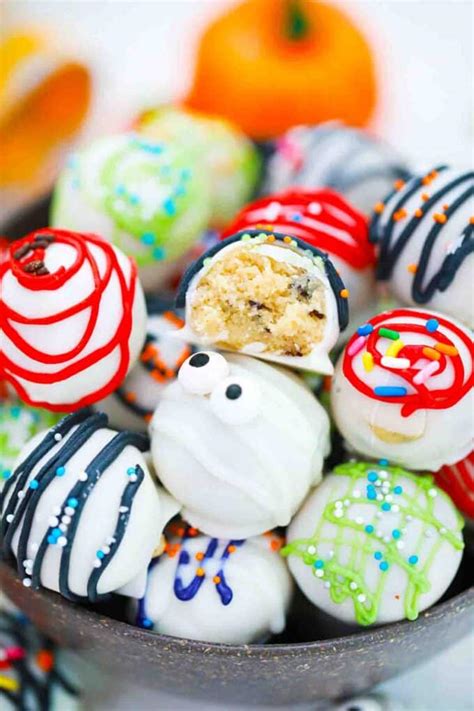 Halloween Cookie Dough Truffles Recipe [Video] - Sweet and Savory Meals