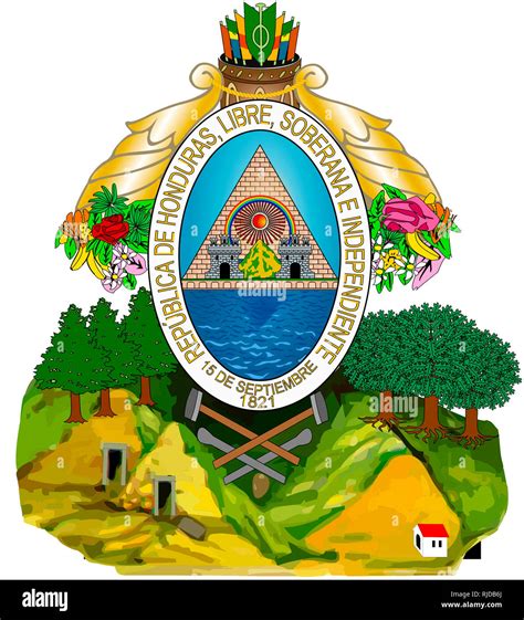 Escudo Nacional de la República de Honduras Fotografía de stock - Alamy