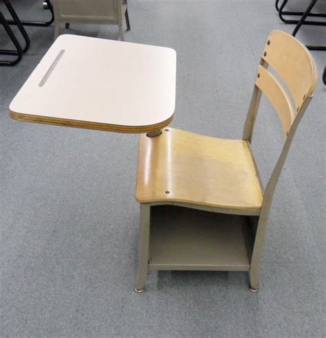 Vintage School Desk with Attached Chair | Office Pro's | Used office ...