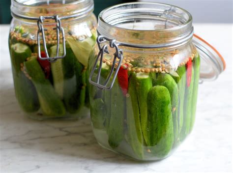 Quick Sweet Pickled Cucumbers - Lavender and Lovage