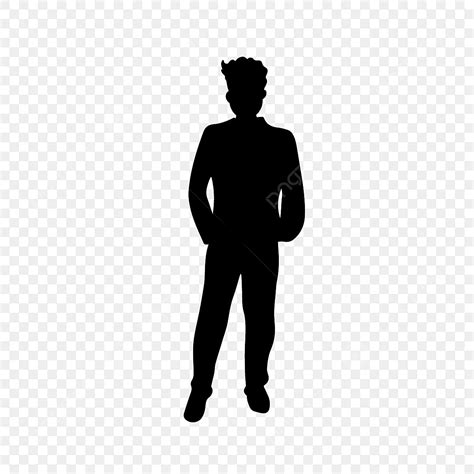 People Standing Together Silhouette PNG Free, Black And White Business People Silhouettes ...