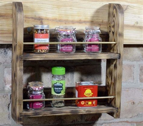 20 Beautiful Rustic Spice Rack Ideas for Your Cozy Kitchen