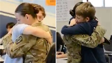 Watch The Heartwarming Moment A Military Mom Surprises Her Sons