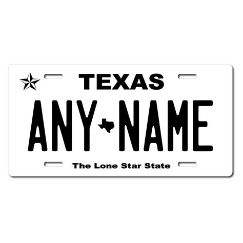 Texas Replica State License Plate for Bikes, Bicycles, ATVs, Cart, Walkers, Motorcycles, Wagons ...