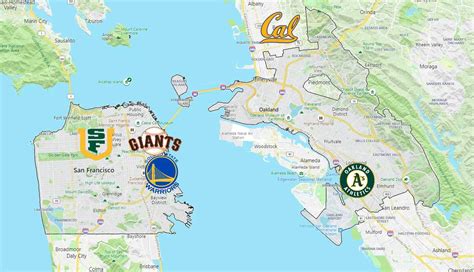 Sports Teams in San Francisco/Oakland - Sport League Maps