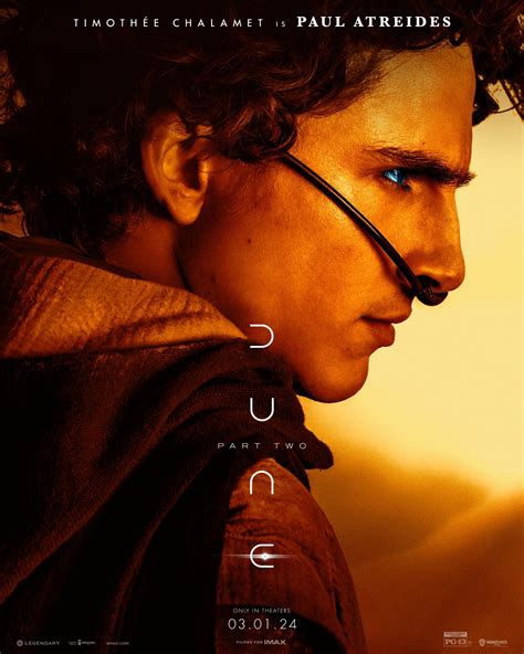 Timothée Chalamet is Paul Atreides | Dune: Part Two | Character Poster ...