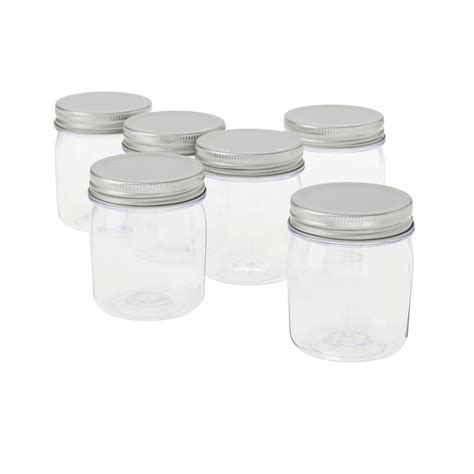 8oz. Plastic Mason Jars by Craft Smart®, 6ct. | Michaels