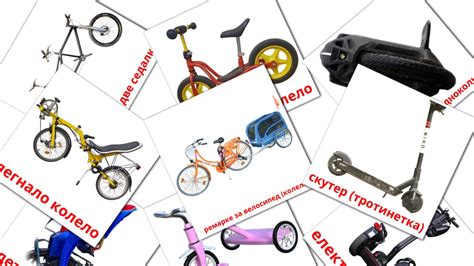 16 FREE Bicycle transport Flashcards in PDF | English Pictures