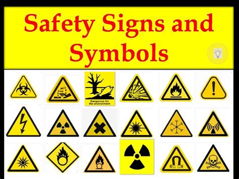 Safety Signs And Symbols For Kids