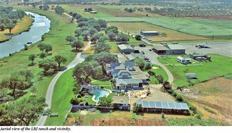 Aerial View of the LBJ Ranch located in the Lyndon B. Johnson National Historical Park. This ...