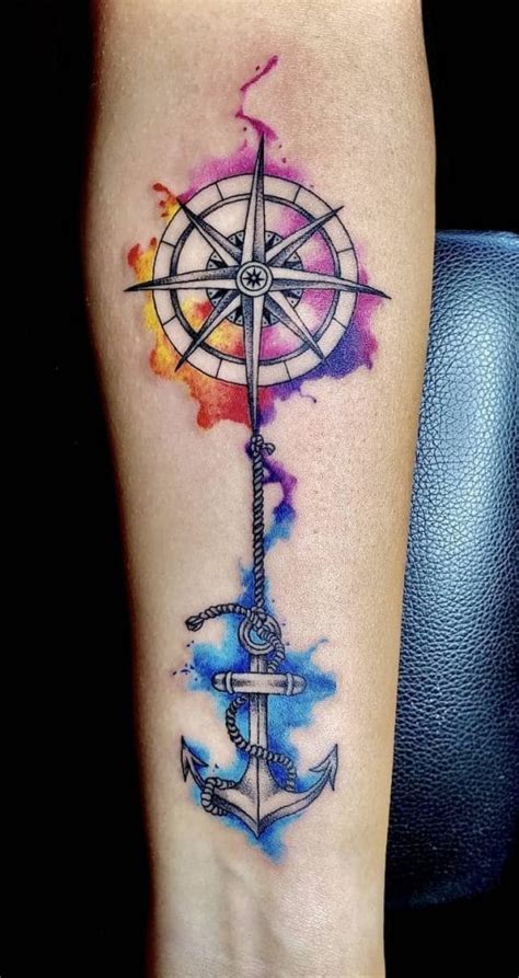 20+ Unique Compass Rose Tattoo Ideas