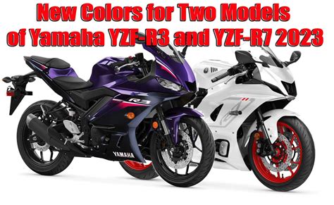 Update New Colors for Two Models of Yamaha YZF-R3 and YZF-R7 2023 | Webike Philippines News