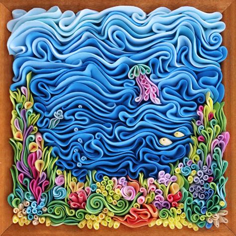 I Create Unique Polymer Clay Panels | Polymer clay painting, Polymer clay sculptures, Polymer ...