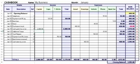 8 Cash Book Template Excel - Excel Templates