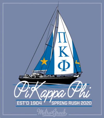 2730 Pi Kappa Phi Rush Shirt Sailboat | Metro Greek