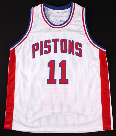 Isiah Thomas Signed Pistons Career Highlight Stat Jersey (JSA COA ...