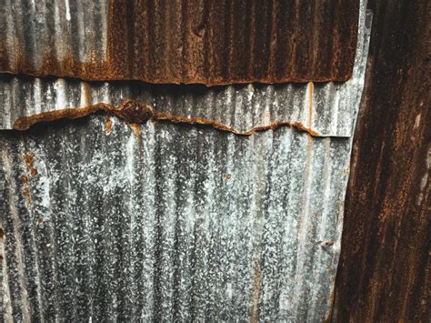 Old Zinc Sheet Roof Texture Background for Work and Design Stock Photo ...