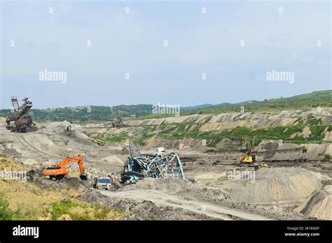 Coal mine accident with a heavy extraction machine inside the coal ...