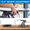 Mount-it! Height Adjustable Stand Up Desk Converter With Dual Monitor ...