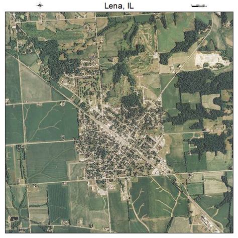 Aerial Photography Map of Lena, IL Illinois