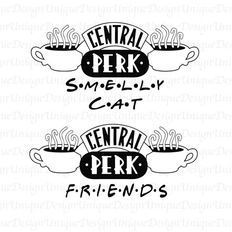 Central Perk Cafe Logo Cut File Digital Art SVG Bundle Clip Art Friends TV Show Svg Png Dxf Eps ...