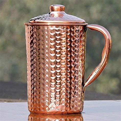 Hammered Pure Copper Jug for Water for Drinking Water Health | Etsy