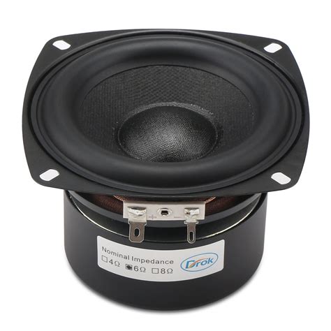 Hi-Fi Audio Speaker 40W Woofer Speaker 4-inch 6 ohms Subwoofer Speaker ...