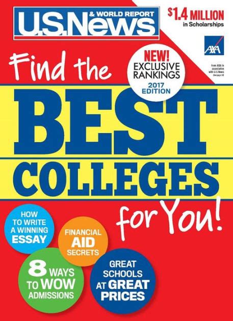 Best Colleges 2017: Find the Best Colleges for You! by U. S. News and World Report, Paperback ...