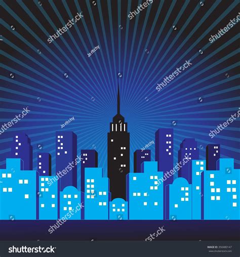 City Comic Background Stock Vector 350480147 - Shutterstock