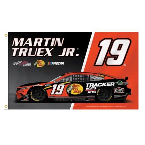 Martin Truex Jr. #19 Nascar 3' x 5' Car Flag New for 2022, 1 unit ...