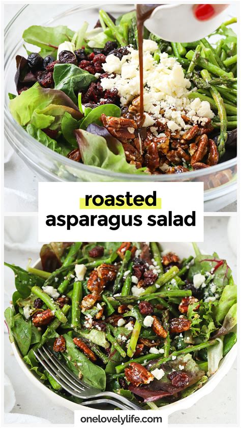 Easy Roasted Asparagus Salad With Balsamic Dressing