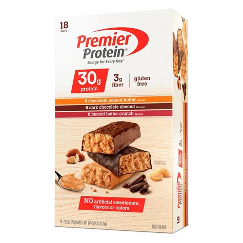 Premier Protein Bar Variety Pack (2.53 oz., 18 ct.) - Walmart.com ...