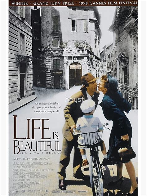"life is beautiful movie poster" Poster by heyst | Redbubble