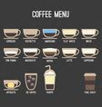Coffee shop menu design template Royalty Free Vector Image