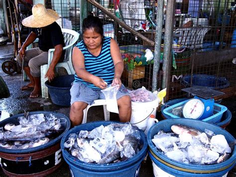 A Fish Vendor Sells Fresh Fishes at Fish Port and Public Market Editorial Stock Image - Image of ...