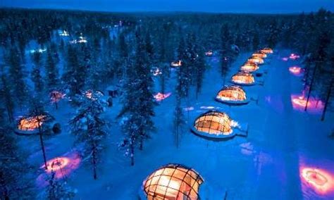 “Stay in a Glass Igloo in Finland”