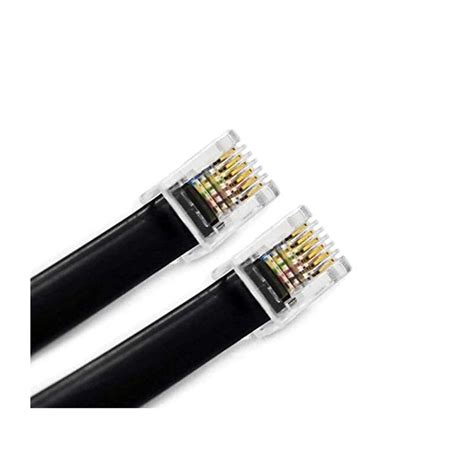 RJ11 RJ12 6P6C Data Cable, Male to Male Modular Data Cord Straight ...